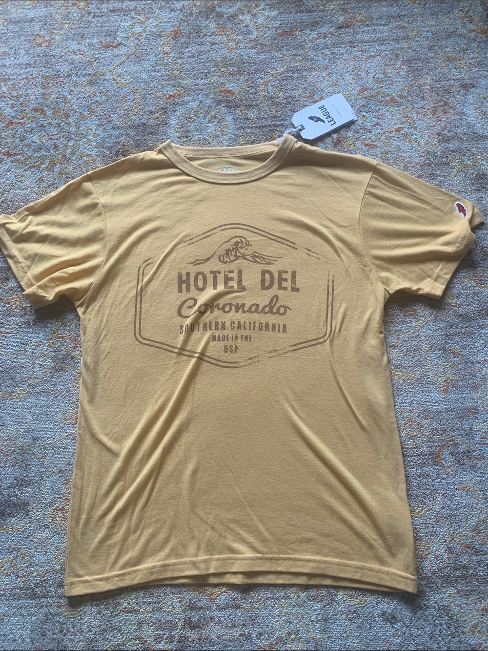 League Hotel Del Coronado Graphic Tee - Mustard Yellow
